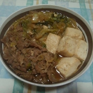 すき焼き風牛小間と白菜の煮込み♪